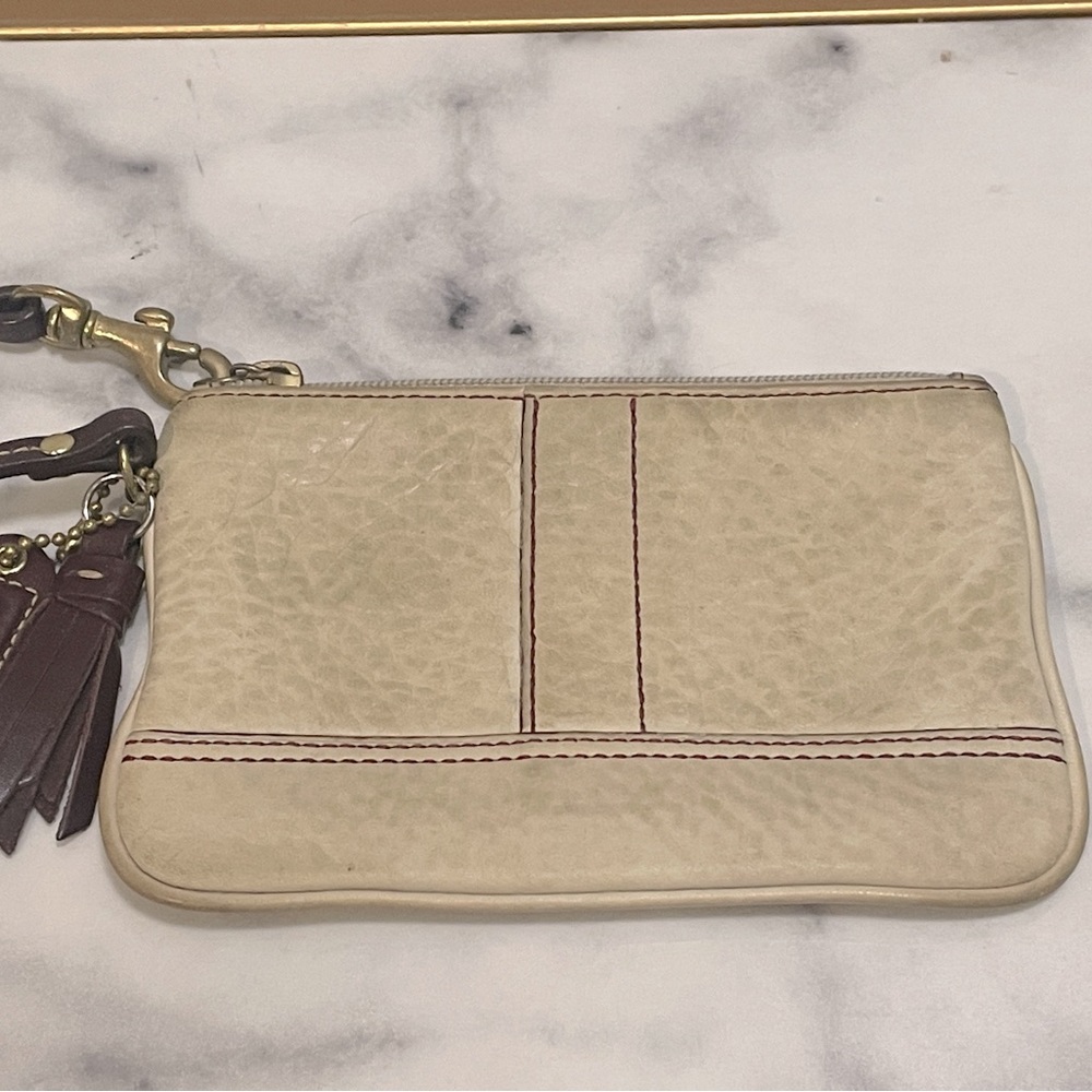 Coach Leather Wristlet